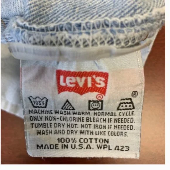 Men's Vintage 501 Levi's High Waisted USA Made